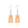 Schöne hellbraune Gummibärchen Ohrringe im süßen Bonbon Stil Schmuck für den Alltag - Orange