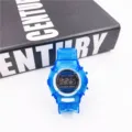 Kinder blaue transparente Jelly Digitaluhr, wasserdichte Sportuhr für Jungen und Mädchen. - Blau