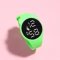 Carino Orologio Digitale LED Touch Screen Elettronico da Polso per Studenti Verde - Verde