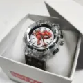 Paw patrol kids luminous electronic watch detail view with transparent case and numbers. - Black