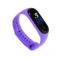 Lila LED Silikon Digital Smart Sport Armband Uhr fuer Damen und Herren Fitness Alltag - Lila