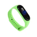 Grüne Silikon Smart Fitness Tracker Uhr mit digitalem Bildschirm für Sport und Alltag. - Grün