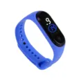 Blaues Silikon LED Smart Digitaluhr wasserdichtes Armband fuer Herren und Damen Sport Stil - Saphirblau