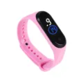 Rosa Silikon LED digitale Smartwatch Armband für Paare und Studenten, modischer Sport Fitness Tracker. - Rosa