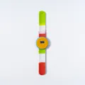 Kinder Cartoon Slap Uhr mit Basketball Zifferblatt und bunten Farbverlauf Armband für Kinder. - Basketball