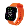 Reloj digital de silicona naranja pantalla LED cuadrada reloj deportivo casual moda - Naranja