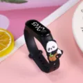 Niedliche Panda LED Kinderuhr, wasserdichtes Silikon Sportarmband für Mädchen neu. - Panda