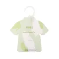 Wardrobe hanging fragrance sachet detail view, jasmine scent clothing air freshener packet. - Jasmine