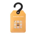 Wardrobe sachet hanging fragrance bag with black hook for closet air freshener and deodorization - Osmanthus English
