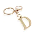 Luxury Gold Letter D Keychain Metal Alphabet Bag Pendant Fashion Key Ring Accessories - Letter D / Gold