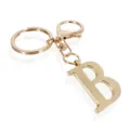 Gold letter B metal keychain with clasp, stylish bag pendant accessory for everyday keys. - Letter B / Gold