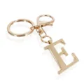 Gold stainless steel letter E keychain bag pendant uppercase alphabet key ring accessory - Letter E / Gold