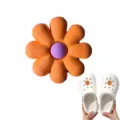 Cute 8 petal flower shoe charm PVC cartoon DIY accessories for garden clogs shoes - Style 1