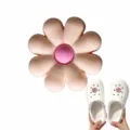Cute 8-petal flower PVC shoe charm for Clogs, removable cartoon footwear decoration accessories. - Style 5