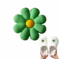 Cute green daisy shoe charm for clogs, lovely PVC cartoon detachable decor accessory. - Style 9