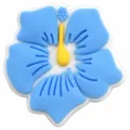 Cute blue flower PVC shoe charm for garden clogs, durable decorative accessories for shoes. - Blue Flower