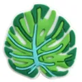 Cute tropical monstera leaf PVC shoe charms decorative accessories for garden clogs and shoes. - Green Leaf