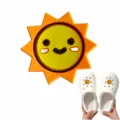 Cute PVC Sun Shoe Charms for Clogs DIY Decoration Smiling Face Cute Shoe Accessories - Style 2