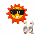 Cute Sun Sunglasses PVC Shoe Charm Decoration For Clog Sandals DIY Party Shoe Accessory - Style 3