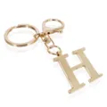 Gold metal letter H keychain uppercase alphabet bag charm cute keyring for women and men - Letter H / Gold