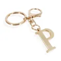 Gold Letter P Keychain Metal Alphabet Bag Pendant Key Ring for Women and Girls Decor - Letter P / Gold