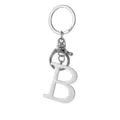 Stainless steel letter B keychain uppercase alphabet charm bag pendant for keys and accessories. - Letter B / Steel