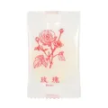 Bloc de desodorisant solide parfume a la rose dans un emballage plastique etanche. - Rose (version chinoise)