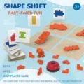 Kinder Holz Formwechsel Brettspiel Puzzle logisches Denken Training interaktives Spielzeug - Formen-Transformationsspiel