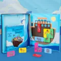 Kids magnetic puzzle game fantasy drift theme logic training educational toy with animal blocks - Life of Pi Style