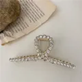 Goldene Strass Haarklammer, elegantes Halbmond Design für modisches und stilvolles Haar-Styling. - Kreuz Stil (C1.4) / Kreuz und Quer Strass