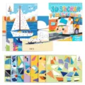 Bambini 3D adesivo geometrico puzzle pittura giocattolo educativo precoce fatto a mano set - Stile Spirale Traffico