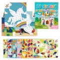 Set giocattolo fai-da-te di pittura puzzle con adesivi geometrici 3D per bambini con unicorno. - Tema Fattoria