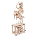 3D wooden puzzle DIY mechanical knight horse model children educational toy craft kit. - Knight 3D Puzzle