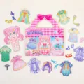 Set bambola magnetica vestire bambini con vari abiti, giocattolo educativo divertente. - Stile Principessa Rosa
