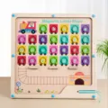 Tableau puzzle labyrinthe de lettres magnetiques en bois, jouet educatif precoce pour enfants. - Labyrinthe de Lettres Magnétiques