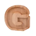 Hucha de madera con letra G, panel frontal de acrílico transparente y tornillos metálicos seguros - Letra G