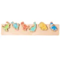 Rompecabezas de dinosaurios de madera juguete educativo de aprendizaje temprano montessori. - Cognición De Dinosaurios