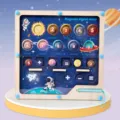 Wooden magnetic digital maze toy for kids, space theme planetary number puzzle learning game. - Magnetic Space Digital Maze