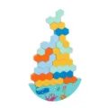 Giocattolo di impilamento in legno per bambini, blocchi puzzle educativi colorati. - Gioco di impilamento e equilibrio