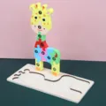 Jouet de puzzle 3d en bois pour enfants girafe avec chiffres 1 a 10 apprentissage precoce - Puzzle 3D Girafe