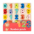 Jouet de puzzle en bois pour enfants éducation précoce, tableau d'apprentissage des chiffres. - Tableau de Puzzle Numérique Modèle A / 30x30cm