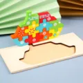 Juguete de rompecabezas de madera para ninos 3D numeros juguetes educativos tempranos - Puzzle 3D de Barco