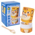 Giocattolo di alimentazione per bambini cucchiaio di legno bacchette abilità motorie fini - Divertente gioco di nutrire la tigre