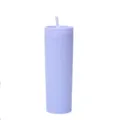 Mat lavendelkleurig 16OZ dubbelwandig kunststof drinkbeker met rietje en deksel stijl - Lavendel