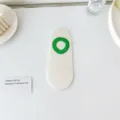 Calcetines invisibles bajos blancos mujer verano algodon transpirable calcetines barco - Talla única / Puño Verde