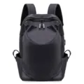 Sac à dos d'ordinateur portable d'affaires noir durable avec port de charge USB, grande capacité. - Noir