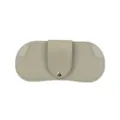 Estuche de gafas de cuero gris portátil bolsa de sol minimalista caja de almacenamiento útil. - Gris
