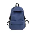 Blauer lässiger Nylon Rucksack für Schüler, leichte und bequeme Schultasche täglich. - L / Blau