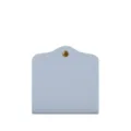 Estuche de almacenamiento de mascarilla de cuero PU portátil para viajes, diseño azul claro. - Azul claro