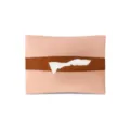 Soportes de pañuelos para coche de cuero PU, elegante bolsa colgante para visera y reposabrazos. - Rosa con lazo trasero